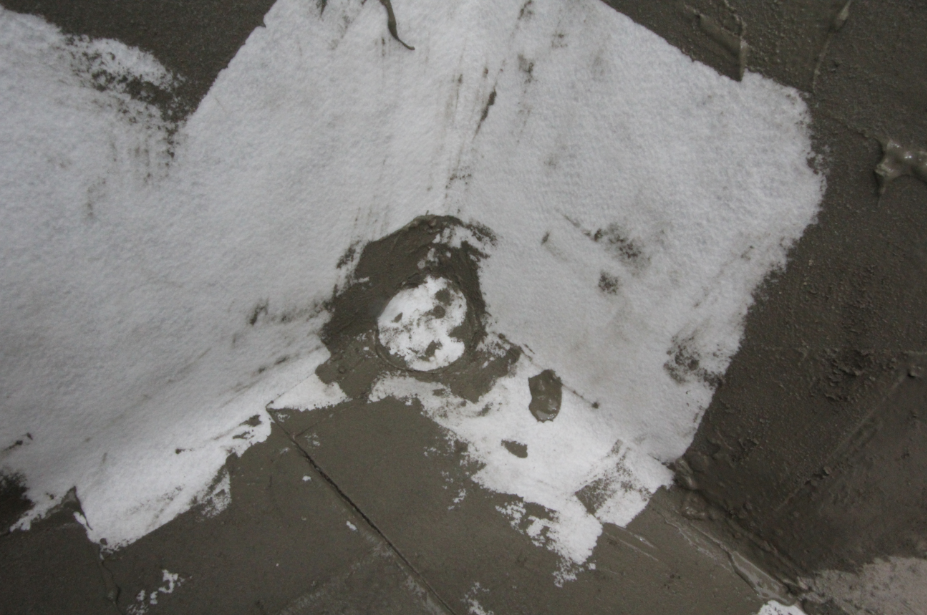 LOCA防水卷材濕鋪施工節(jié)點—陰角做法